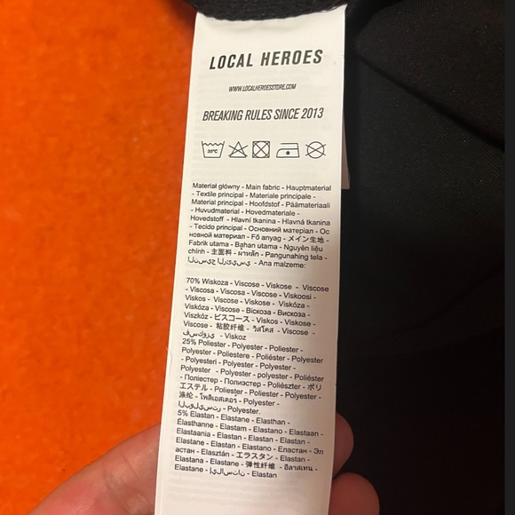 Local Heroes black fantasy colourful seams biker short NWT - Picture 8 of 9